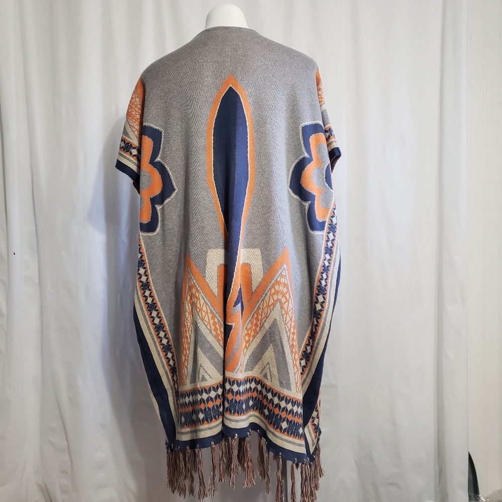 PeachPuff knit sweater / poncho